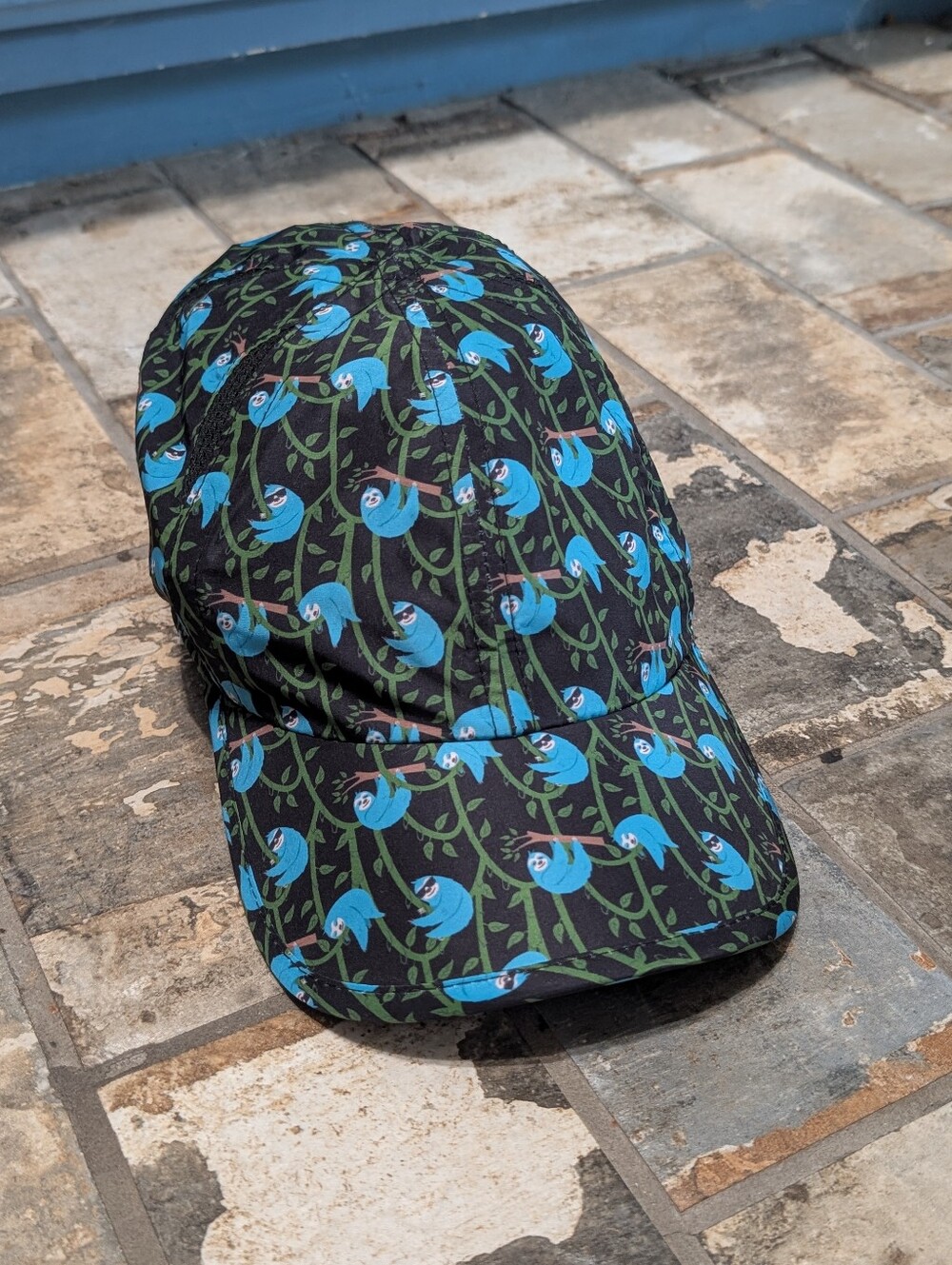 Sprints "Slothletic: The Unfinished Story" OG Running Hat Lightweight Blue Sloth
